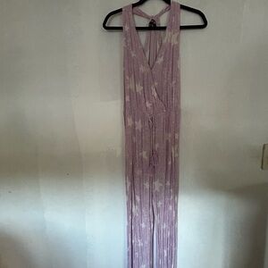 Lavender Star Print Jumpsuit